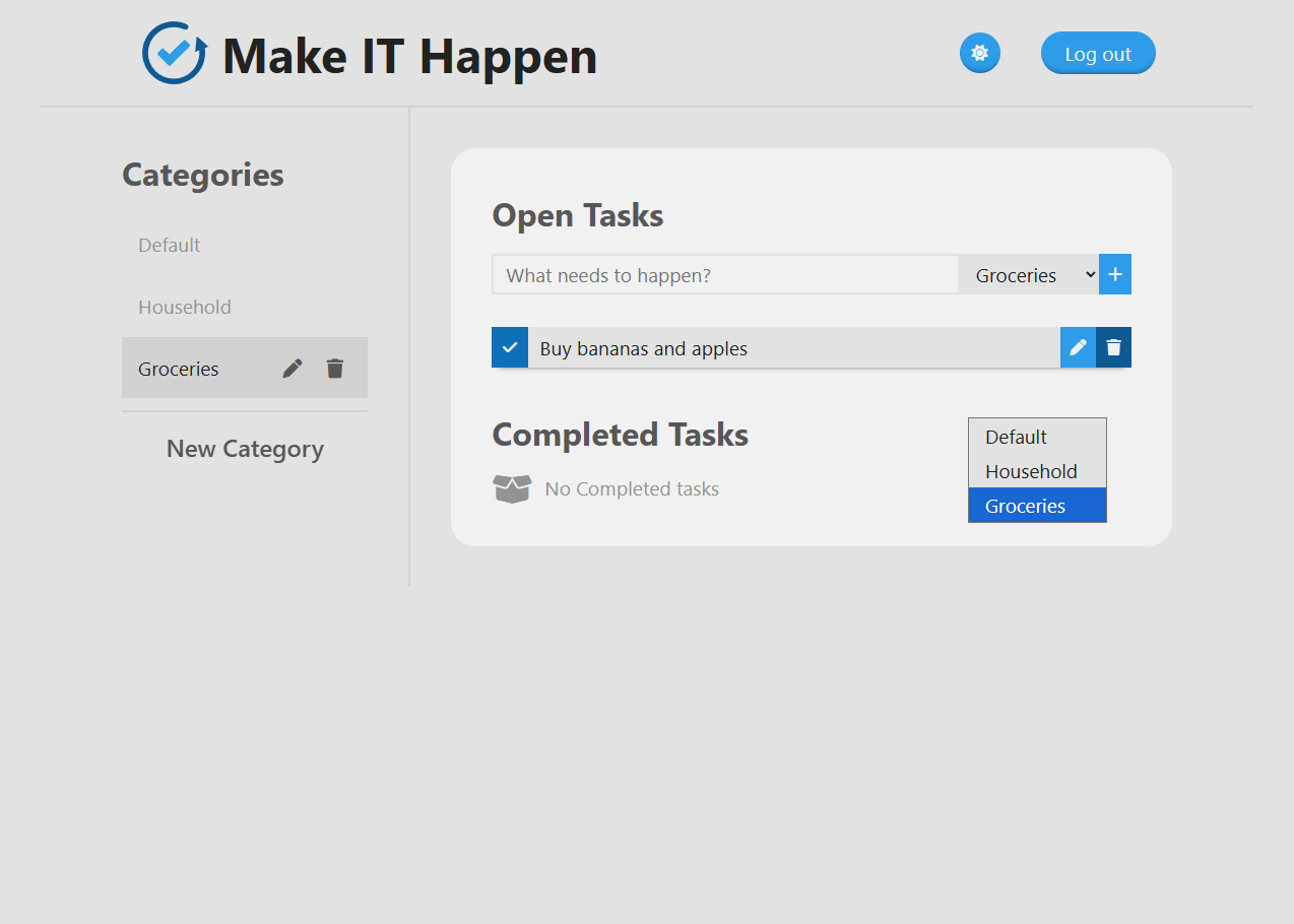 Screenshot of Make IT Happen
