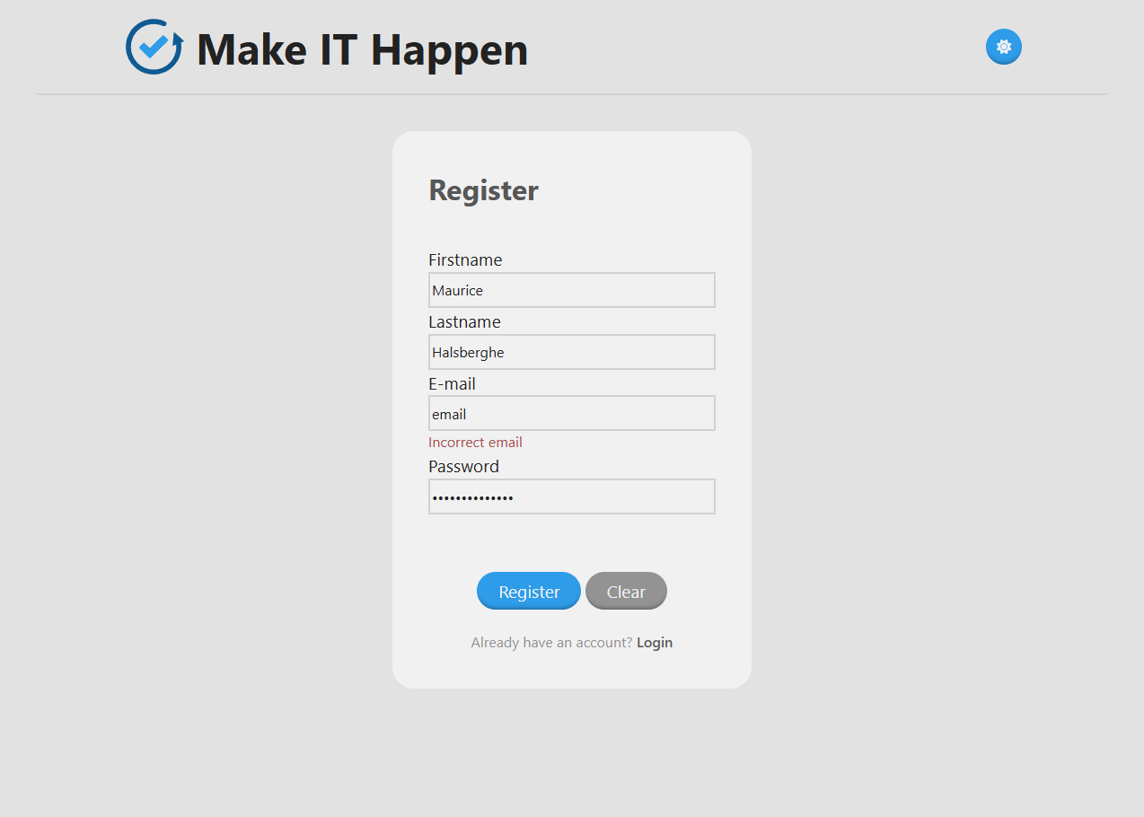 Screenshot of Make IT Happen